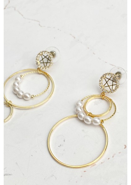 Incili Daireler Küpe modelleri