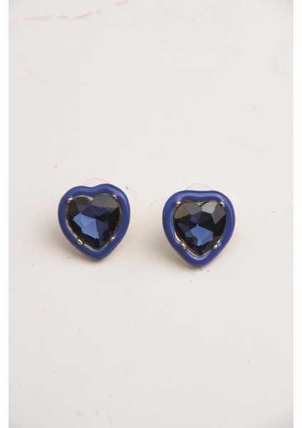 Swarovski Taşlı Mineli Kalp Küpe fırsatları
