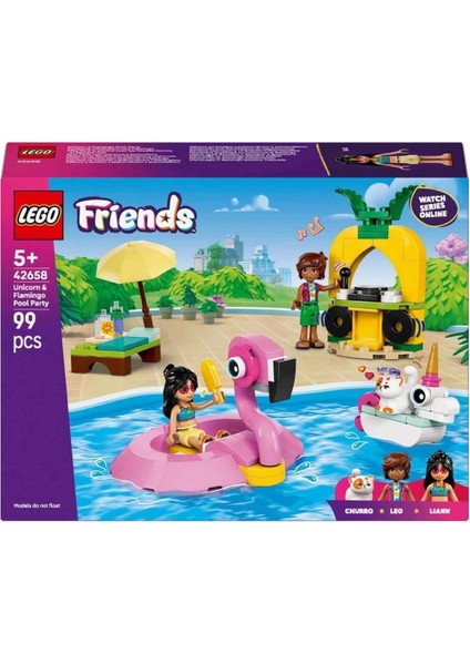 Nessiworld LEGO Friends Tek Boynuzlu At ve Flamingo Havuz Partisi 42658