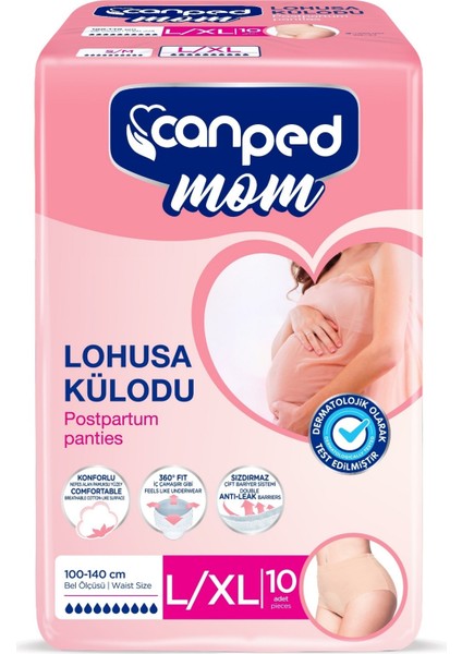 Mom Lohusa Külodu - Külot Bez L - Large - Büyük / Xl - Extra Large - 30 Adet (3pk*10) fiyatları