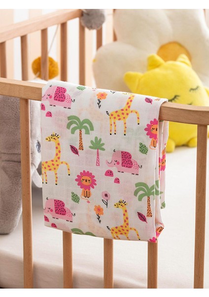 Baskılı Kız Bebek Müslin Örtü 90X100 cm (S4) fiyatları