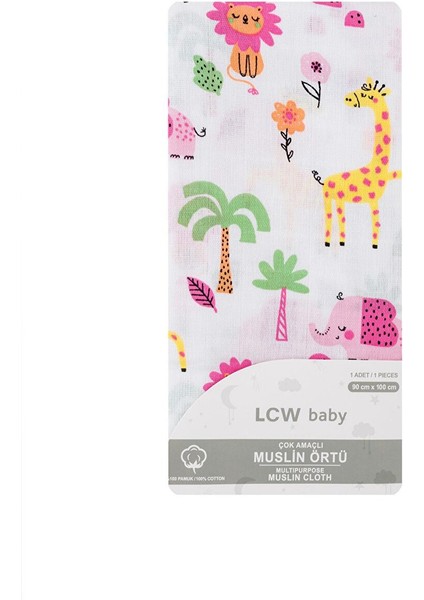Baskılı Kız Bebek Müslin Örtü 90X100 cm (S4) indirimleri