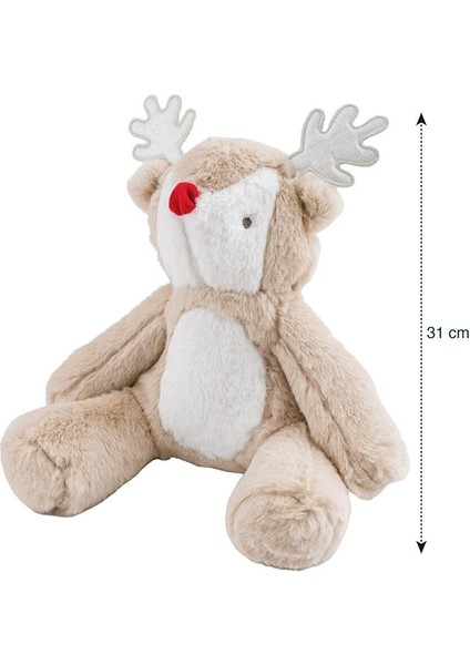 Karişik Nakışlı Dolgulu Pelüş Geyik Kırlent 31 cm (W3) fırsatları