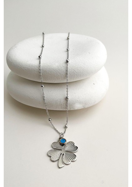 Uzun Zincirli Yonca Kolye (Zincir Boyu:72 Cm) fiyatları