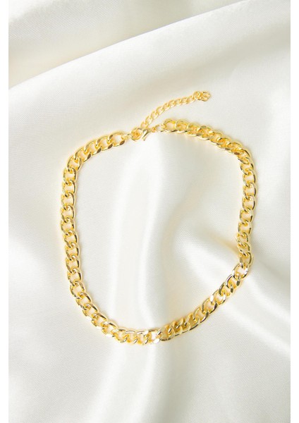 Gold Zincir Choker Kolye