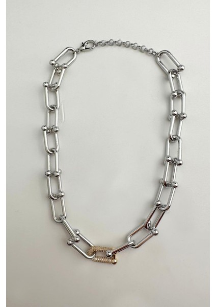 Özel Seri Zirkon Taşlı Kalın Tifany Kolye