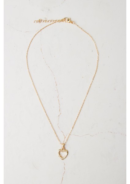 Minimal Kalp Figürlü Kolye