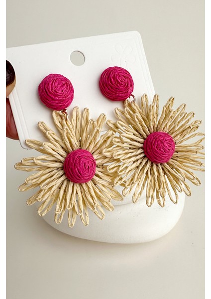 Bohem Tarzı Sallantılı Çiçek Küpe (6cm) fiyatları