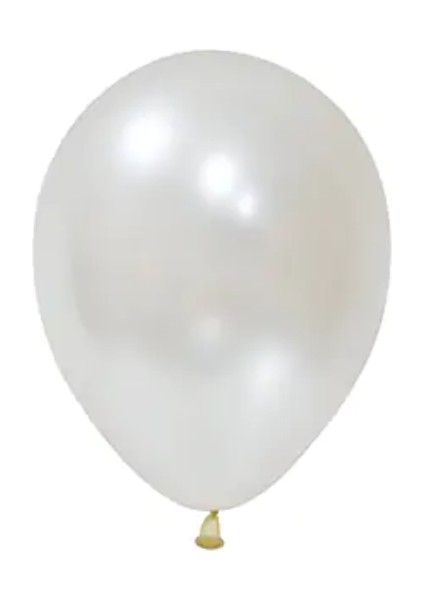 20 Adet 12 Inç 30 cm Metalik Beyaz Balon Doğum Günü Süsleme fiyatları