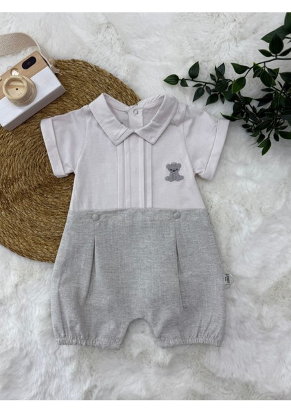 Erkek Bebek Pamuklu Tulum