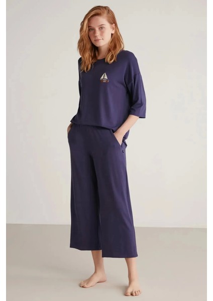 Nautıca W602 Kadın Uzun Kollu Pijama Takımı