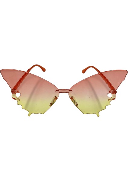 Parti Gözlük Mika Kelebek Model Turuncu