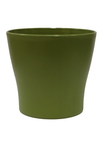 8.3 Litre Yeşil Gardenya Saksı Dekoratif Mat Tabaksız Plastik Saksı