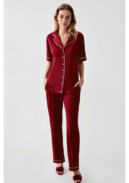 324 Kadın 4'lü Sabahlıklı Şorlu Pijama Takımı