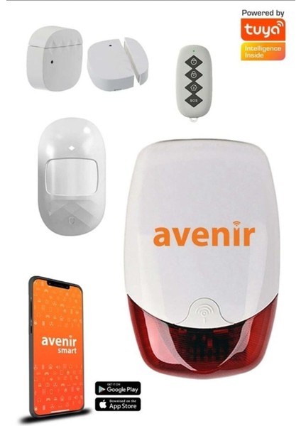 AV-02WF Wifi Akıllı Ev Alarm Sistem Seti