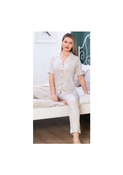 6264 Kadın Patlı Pijama Takımı