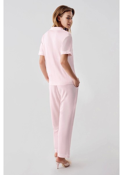 324 Kadın 4'lü Sabahlıklı Şorlu Pijama Takımı