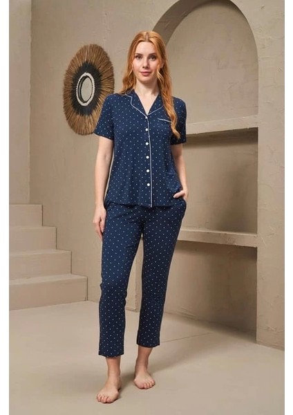 25163 Bayan Kısa Kol Pijama Takımı