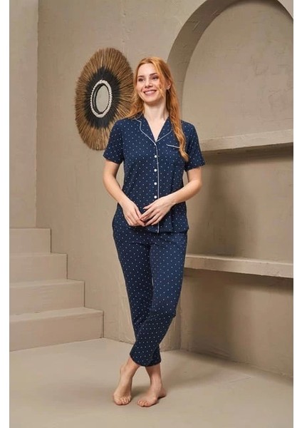 25163 Bayan Kısa Kol Pijama Takımı