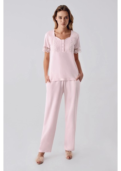 321 Kadın Sabahlıklı Pijama Takımı