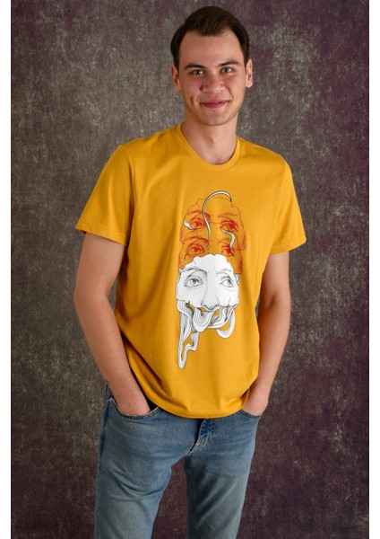 Eyes Erkek Baskılı T-Shirt fırsatları