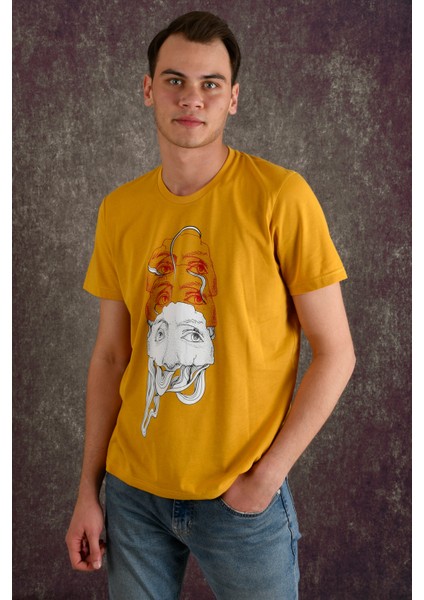 Eyes Erkek Baskılı T-Shirt indirimleri