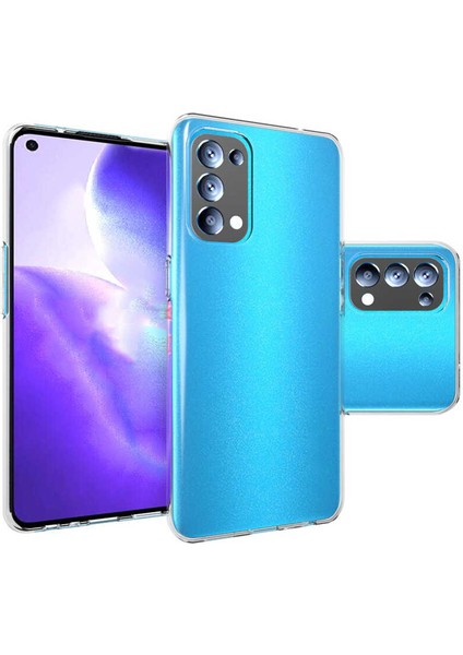 Oppo Reno 5 5g Kılıf Esnek Yumuşak Kırılmaz Şeffaf Kılıf Süper Silikon Kapak
