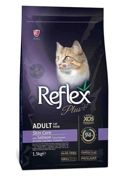 Reflex Plus Skin Care Somonlu Yetişkin Kedi Maması 1.5 kg