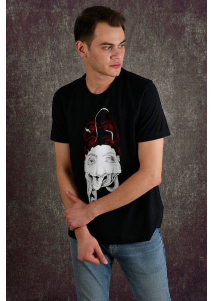 Eyes Erkek Baskılı T-Shirt indirimleri