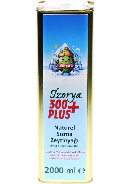 Yüksek Polifenollü Zeytinyağı 300+ Plus 2 lt