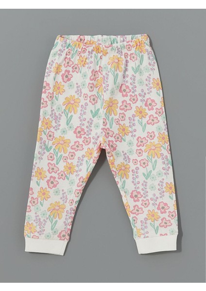 Bisiklet Yaka Çiçekli Kız Bebek Pijama Takımı (S5) indirimleri