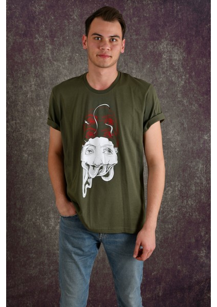 Eyes Erkek Baskılı T-Shirt fırsatları
