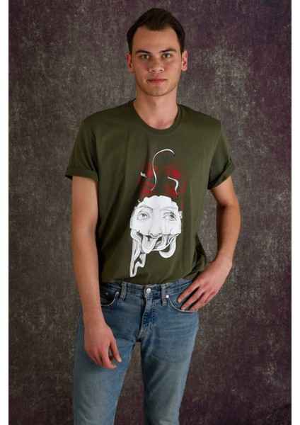 Eyes Erkek Baskılı T-Shirt indirimleri