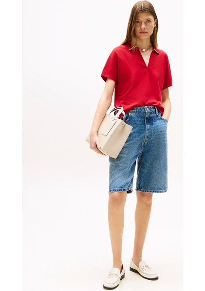 Th Establıshed Med Shopper Kadın Bej Çanta AW0AW17508ACI
