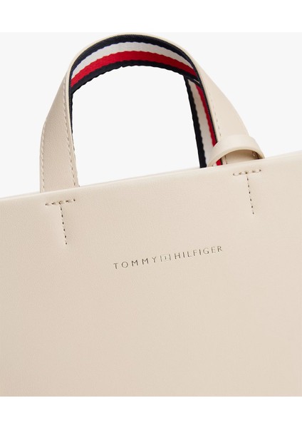 Th Establıshed Med Shopper Kadın Bej Çanta AW0AW17508ACI