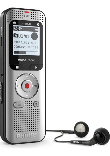 Voicetracer DVT2015 Ses Kaydedici, 8 Gb, Mp3 & Pcm, Sembly Aı, 2 Hifi Mikrofon