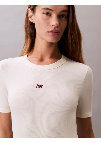 A - Modal Rıb Ss Dress Kadın Beyaz Elbise LV044C902G-PBA indirimleri