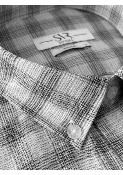 Bol Kesim Cepli Ekose Desenli Kısa Kol Erkek Gömlek fiyatları