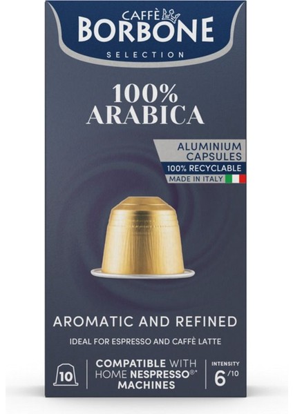 100%ARABICA Alüminyum Kapsül 10