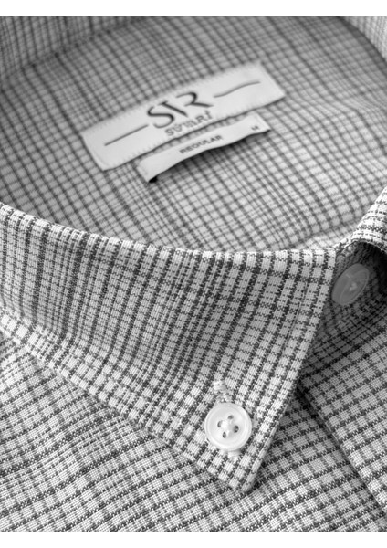 Bol Kesim Cepli Ekose Desenli Kısa Kol Erkek Gömlek fiyatları