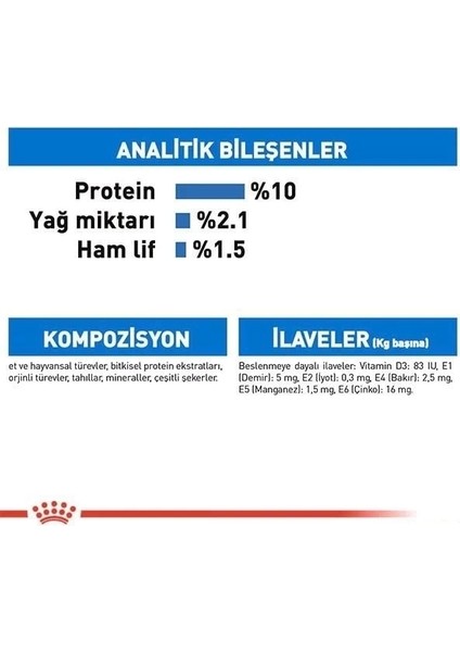Royal Canin Ultra Light Gravy Pouch Diyet Kedi Maması 85 gr indirimleri
