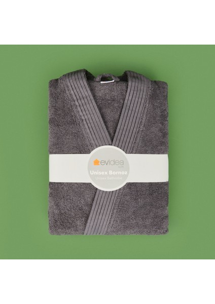 Soft Premium Unisex Bornoz - Antrasit - L / Xl modelleri