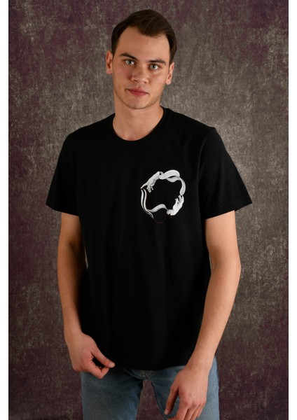 Connect Pocket Erkek Baskılı T-Shirt fırsatları