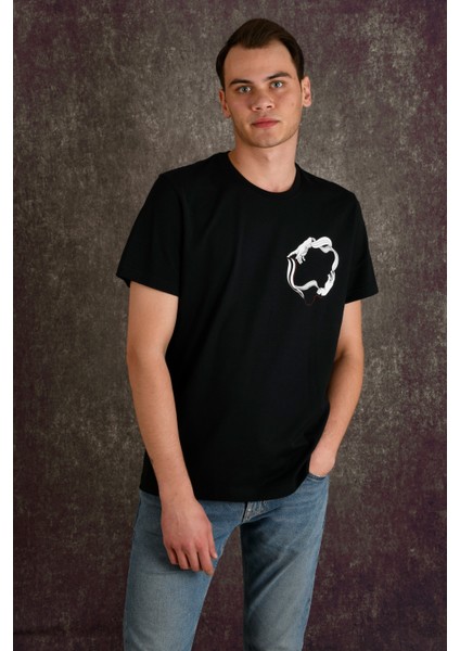 Connect Pocket Erkek Baskılı T-Shirt indirimleri