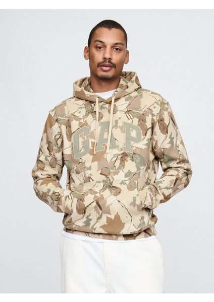 Erkek Kamuflaj Gap Logo Vintage Sweatshirt