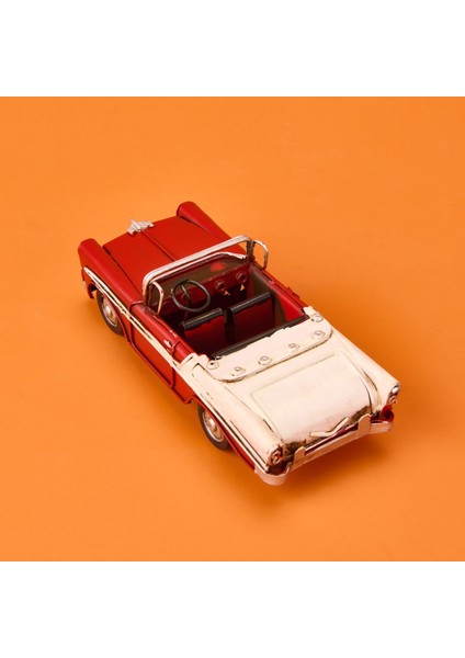 Home Dekoratif Metal Araba - Kırmızı - 17 cm modelleri