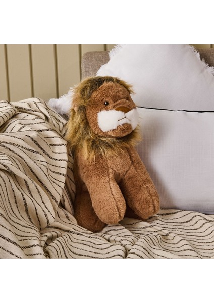 Soft Aslan Figürlü Yastık - Kahverengi - 23X35 cm
