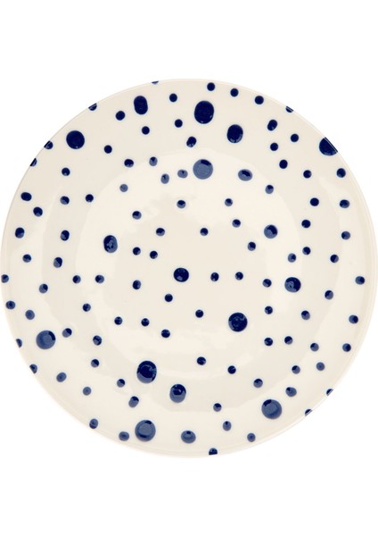 Porselen Salina Servis Tabağı - Mavi - 25 cm