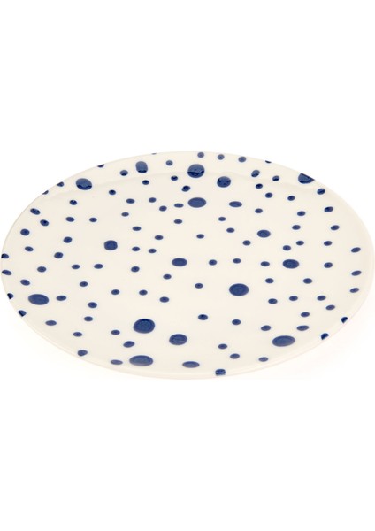 Porselen Salina Servis Tabağı - Mavi - 25 cm fiyatları