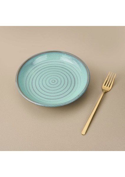 Zest Çukur Tabak - Yeşil - 21 cm